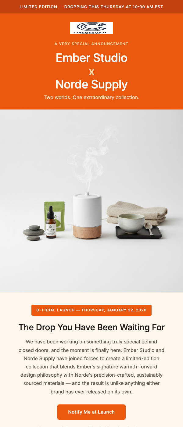 New Brand Collaboration – Exclusive Launch Drop