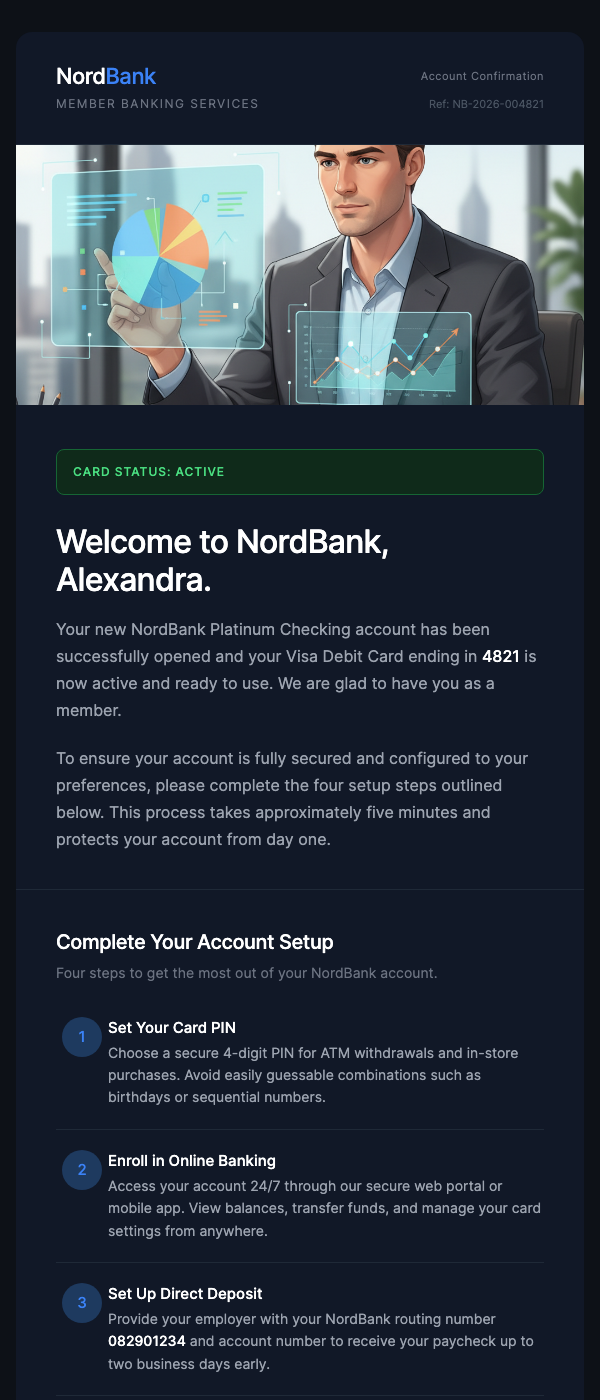 New Card Activated – Welcome to Your Account