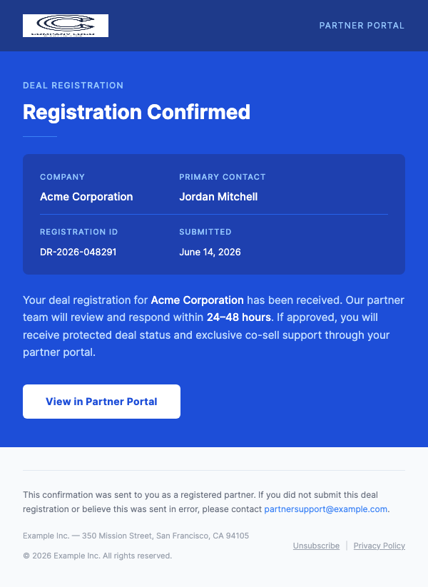 New Lead Registered – Take Action Now