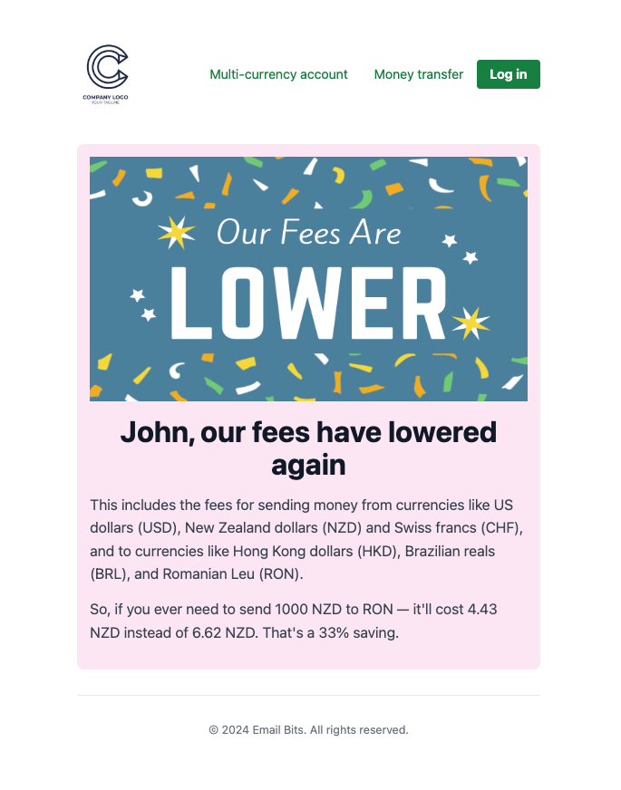 New Product Announcement Dark Theme