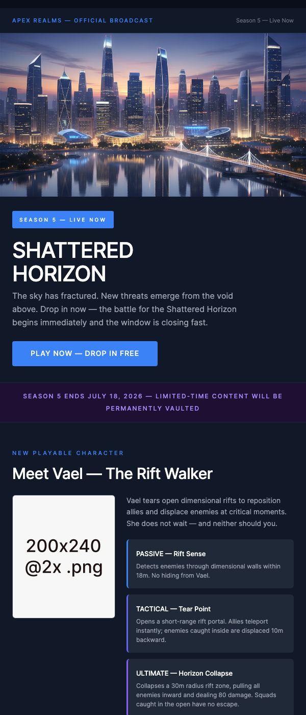 New Season Launch – Gaming