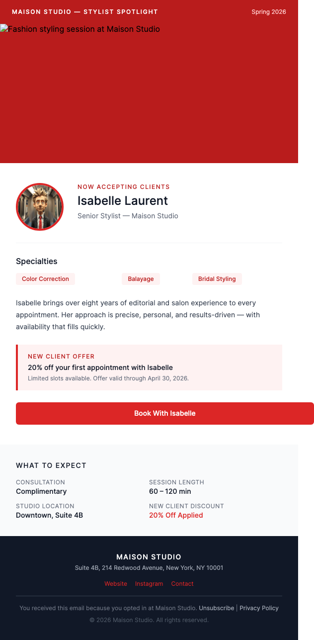 New Stylist Alert – Meet [Name]