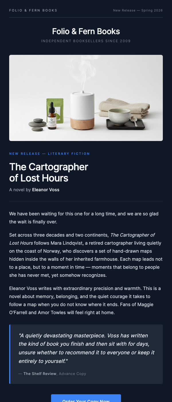 New Title Available – From an Author You Love