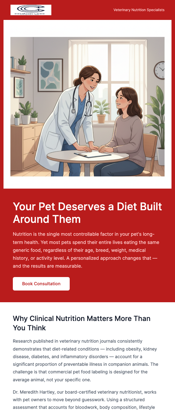 Nutrition Consultation – Optimize [Pet]'s Diet
