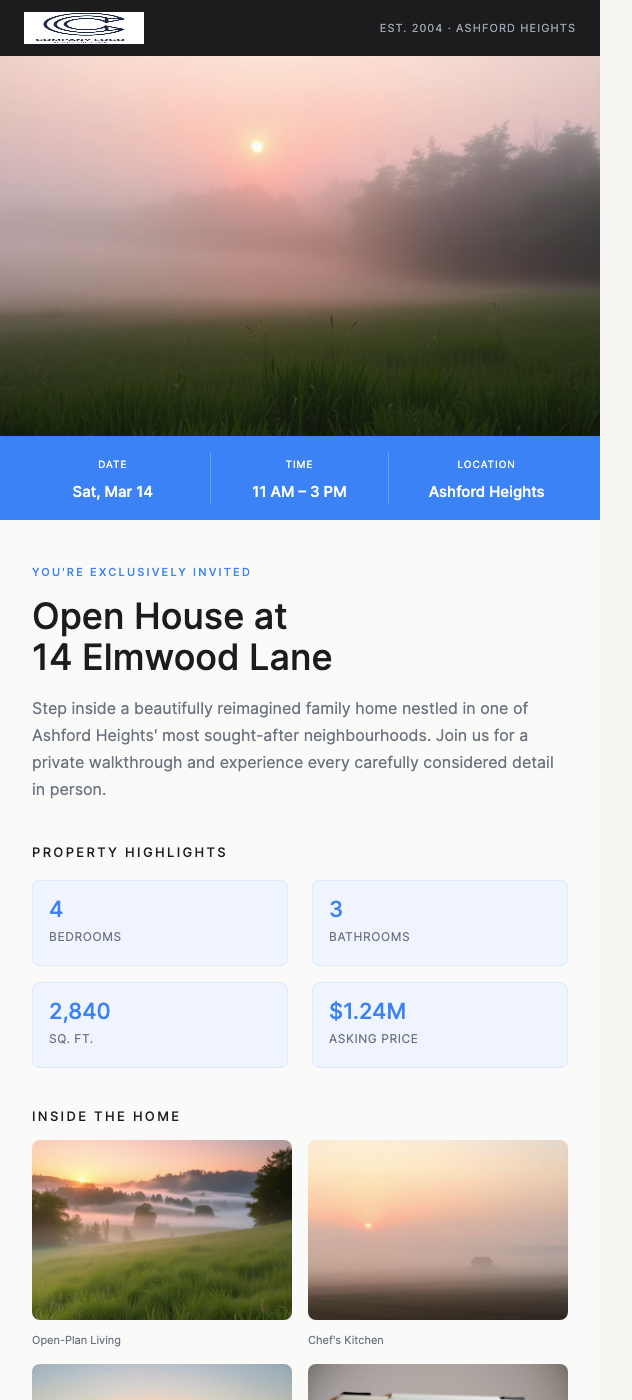 Open House Invitation