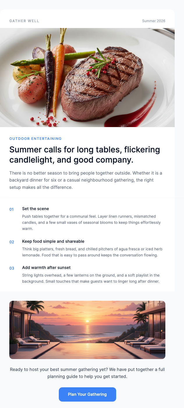 Outdoor Entertaining – Ideas for Gatherings