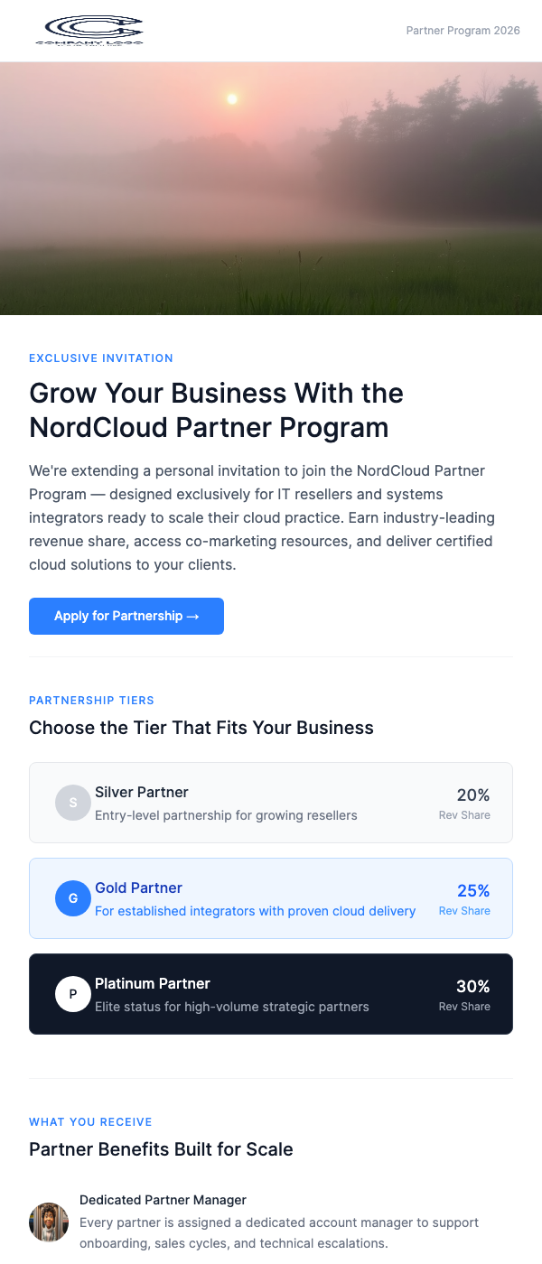 Partner Program Invitation