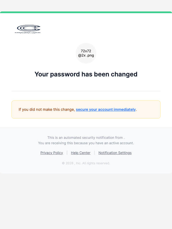 Password Changed – Branded