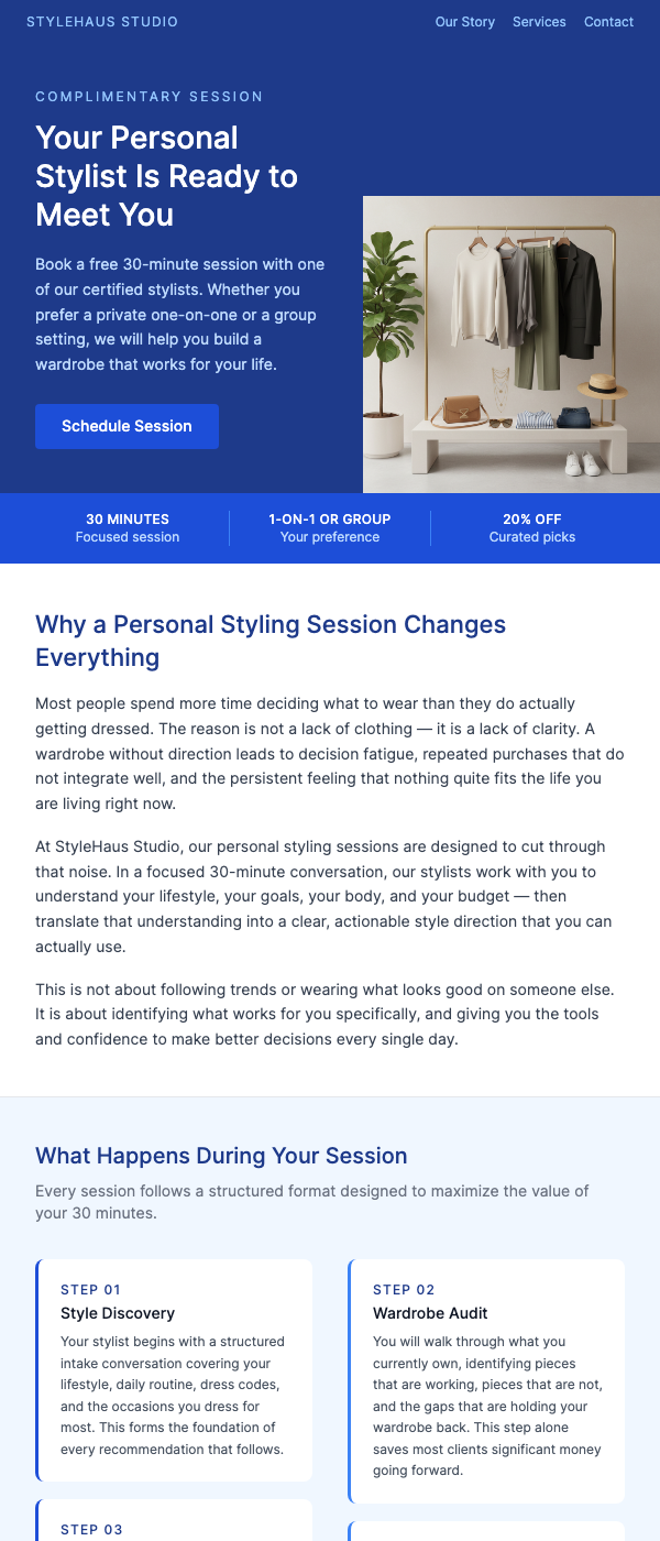 Personal Styling Session – Book a Free Consultation