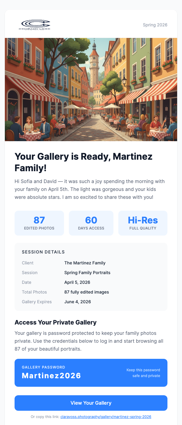 Photo Gallery Delivery
