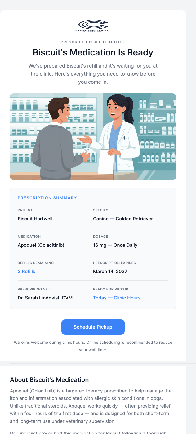 Prescription Refill – Continue [Medication]