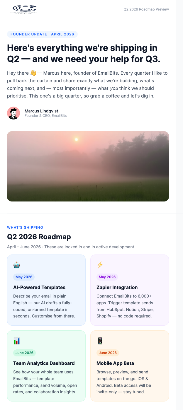 Product Roadmap Preview
