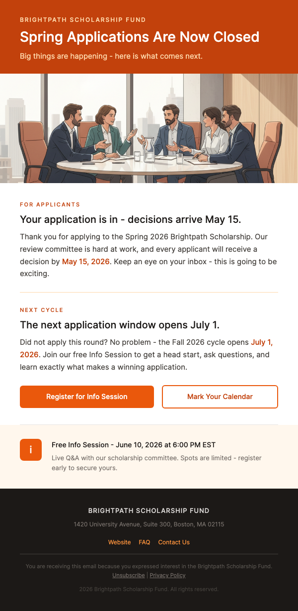 Program Application Closed – Here's When to Apply Next