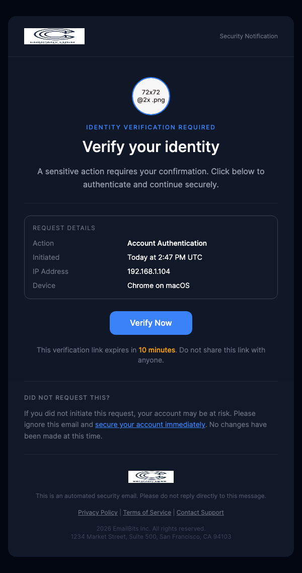 Reauthentication – Dark