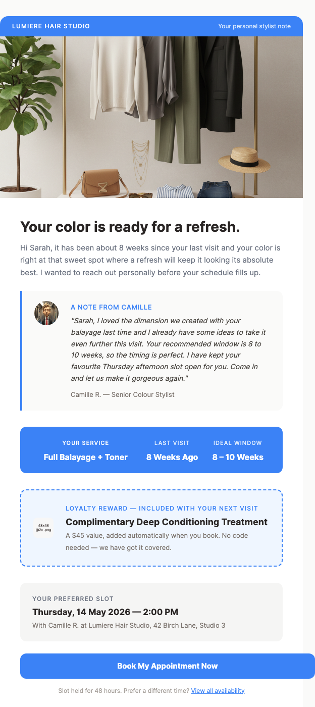 Rebook Your Appointment