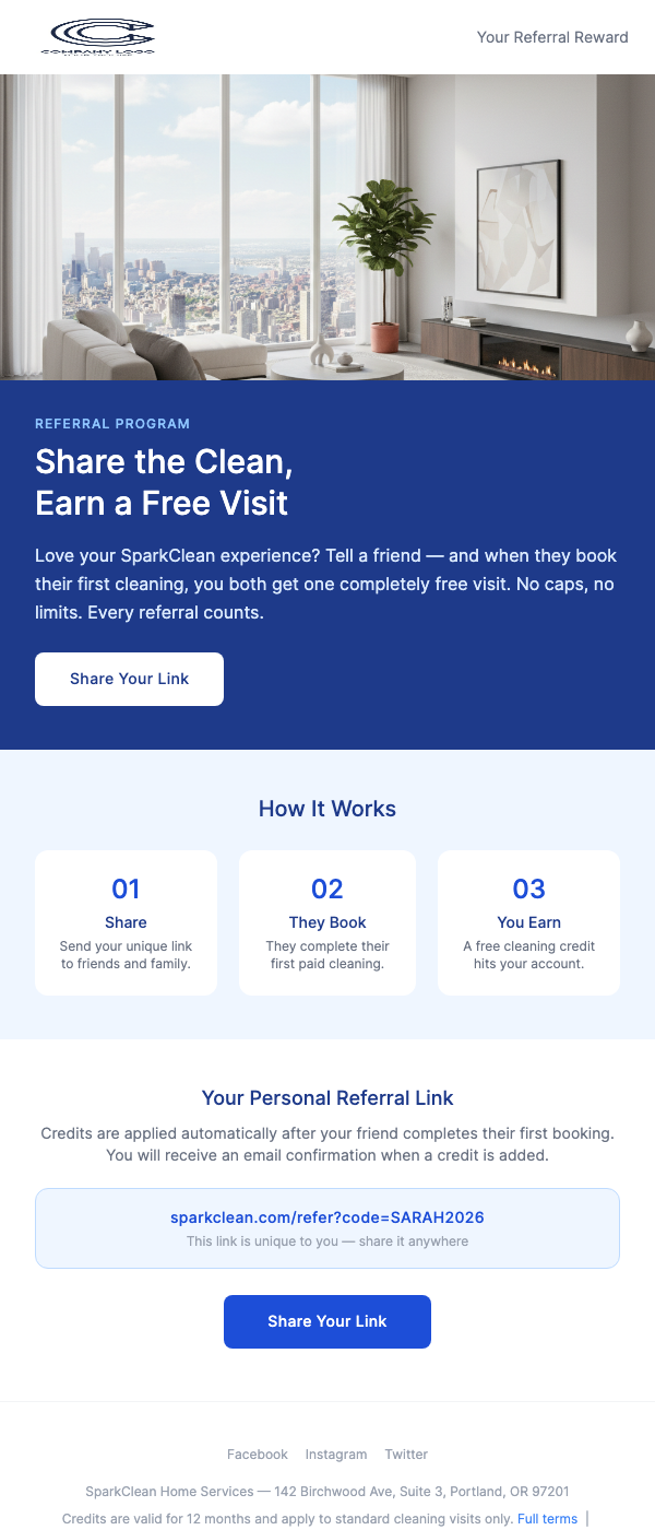 Refer a Friend – Get a Free Cleaning