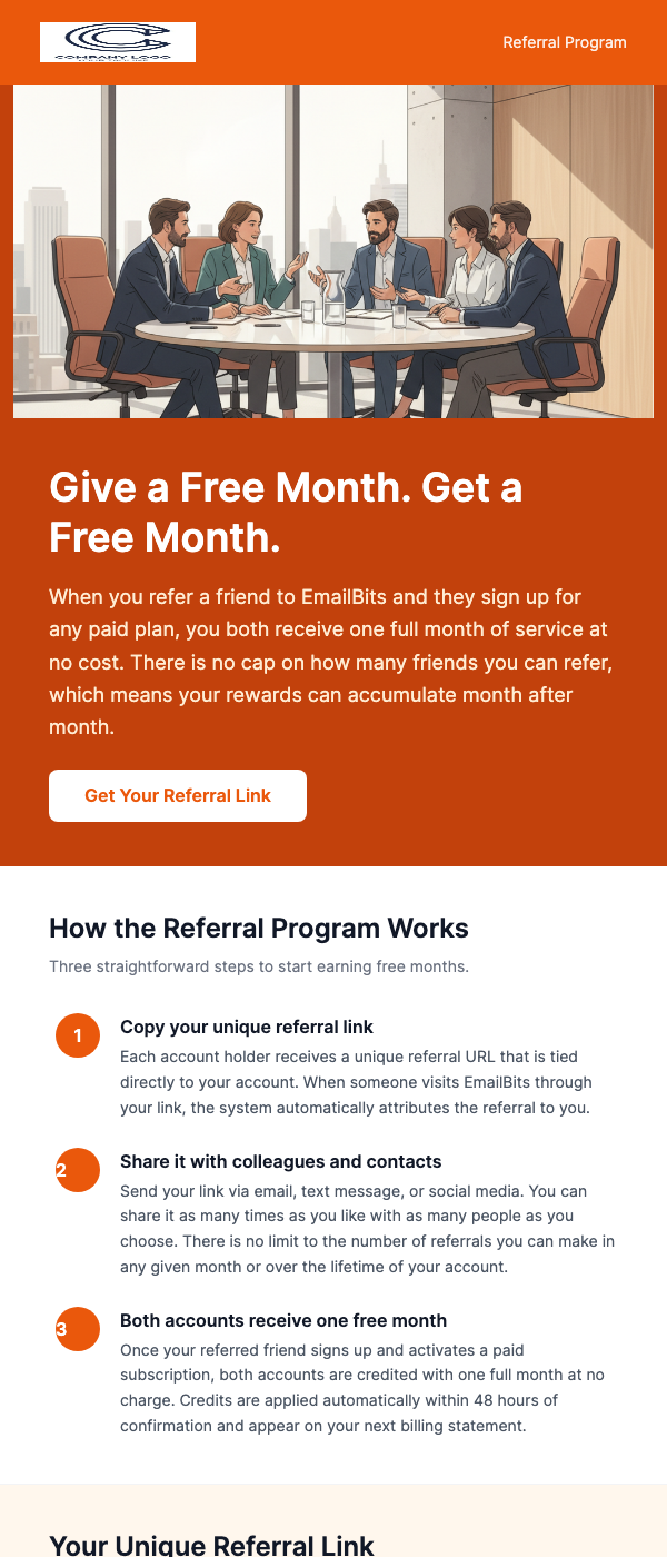 Referral Bonus – Bring a Friend, Both Get Free Month