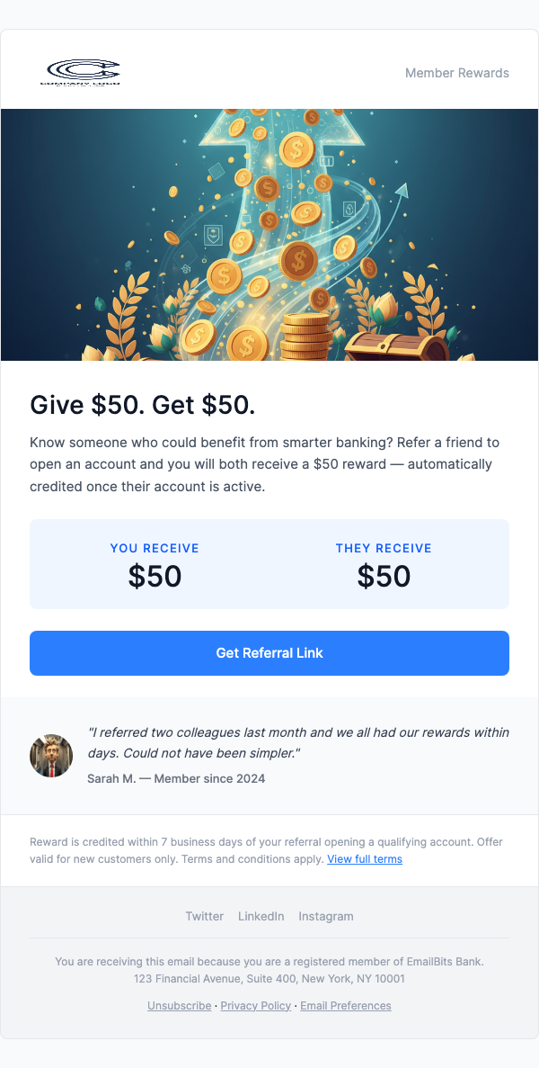 Referral Bonus – Invite a Friend, Earn $50