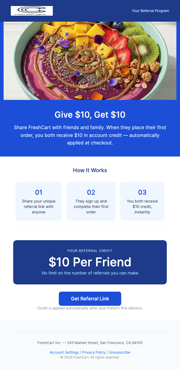 Referral Bonus – Invite Friends, Get $10 Off Each