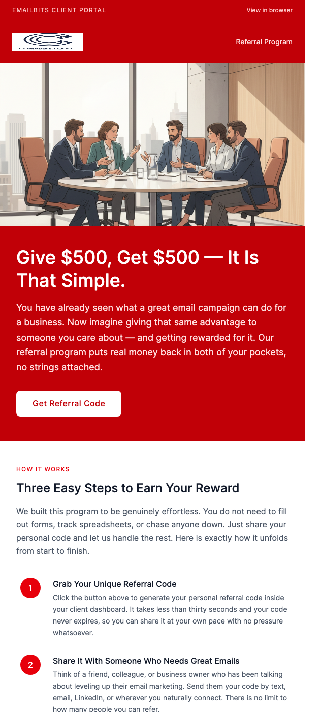 Referral Bonus – Recommend Us, Earn Discounts