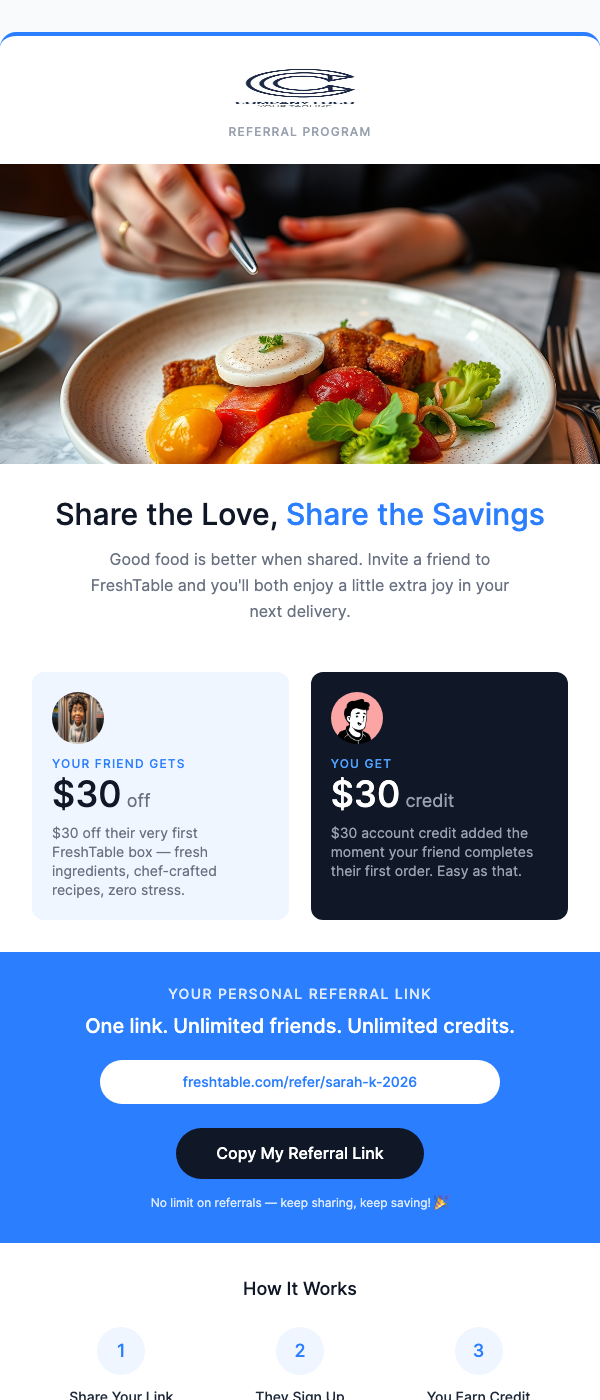 Referral Program Invite