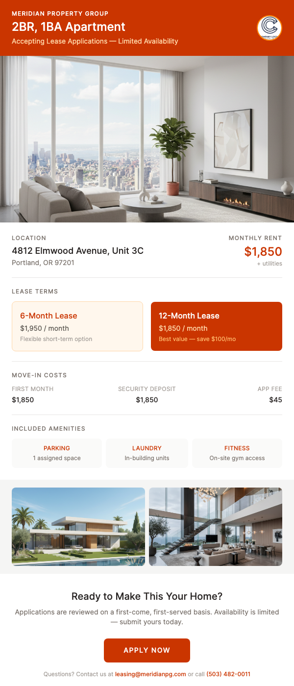 Rental Opportunity – Flexible Lease Terms Available