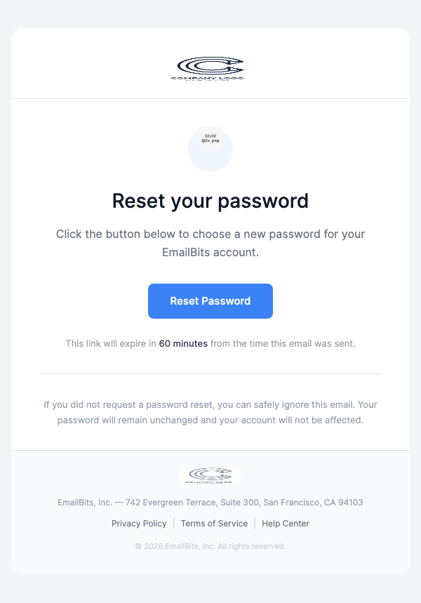 Reset Password – Minimal