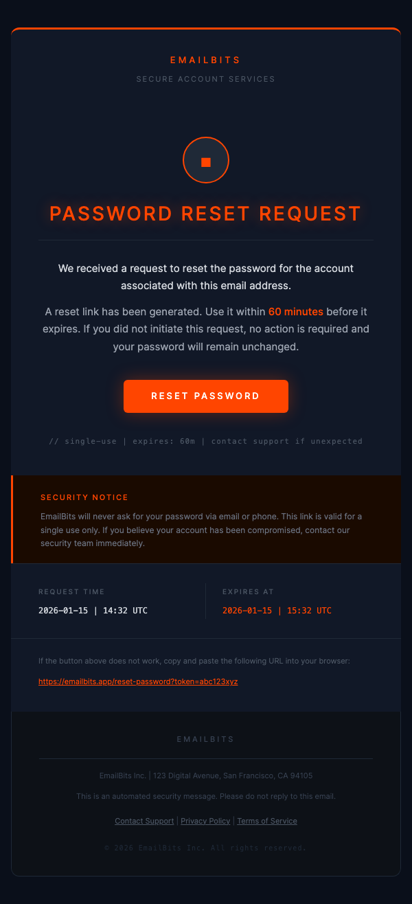 Reset Password – Neon