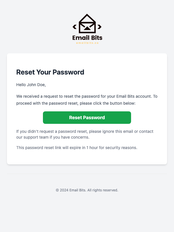 Reset Password Email