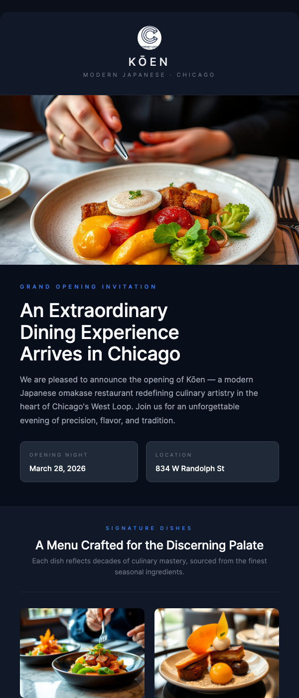 Restaurant Grand Opening