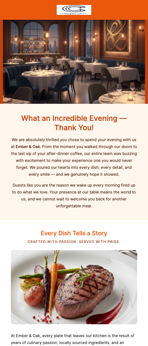 Review Request – Share Your Dining Experience