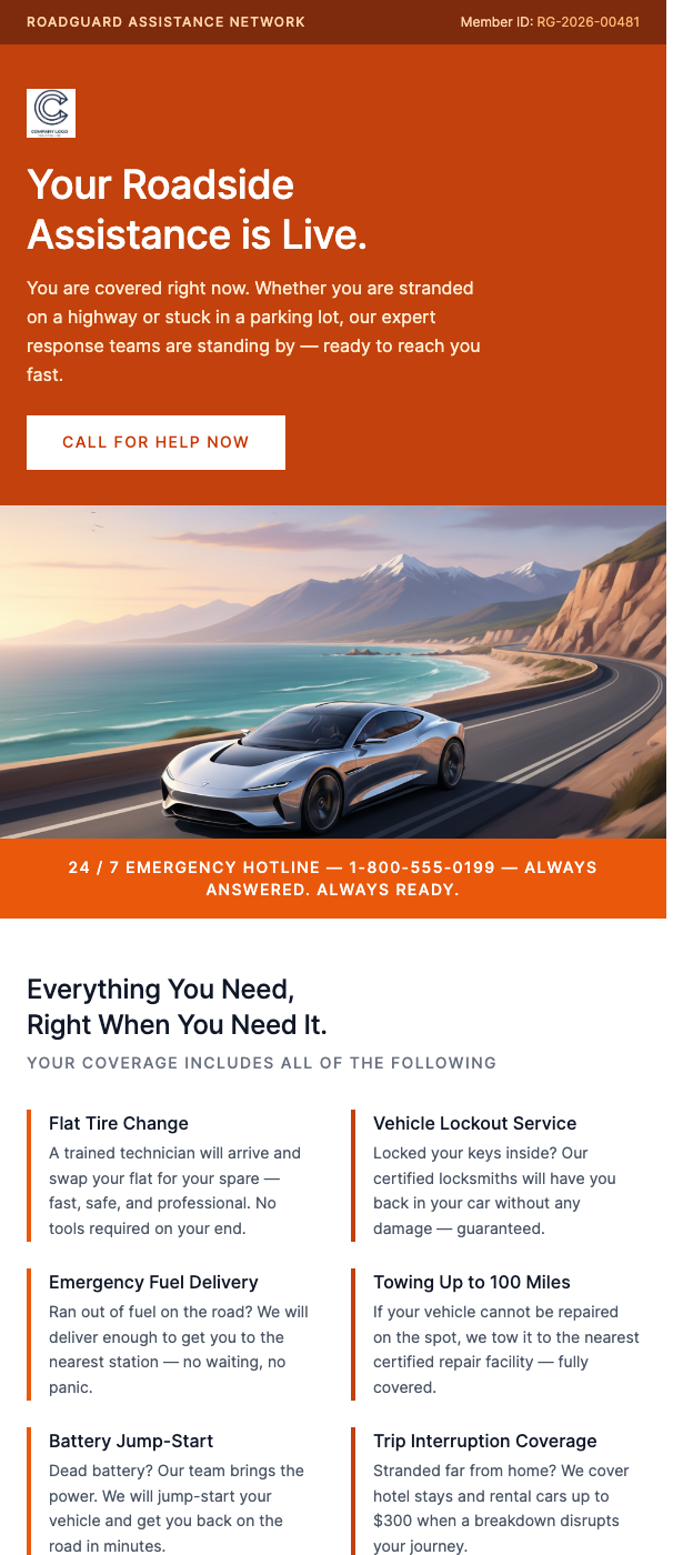 Roadside Assistance – Available 24/7