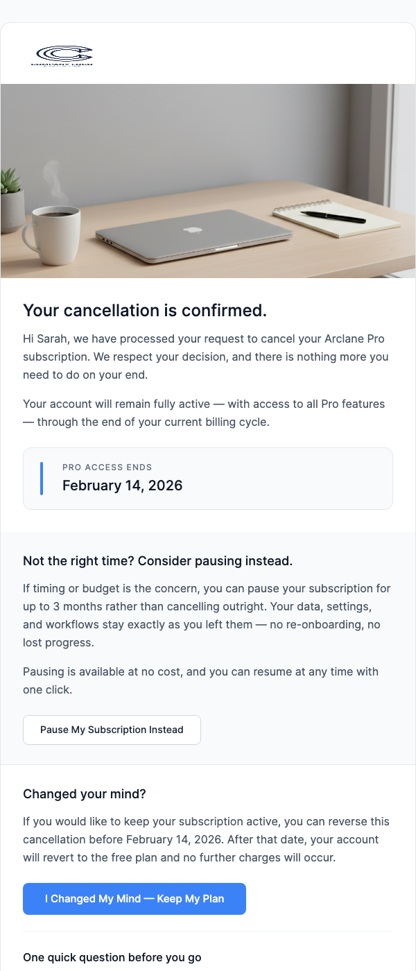 SaaS Offboarding – We're Sorry to See You Go