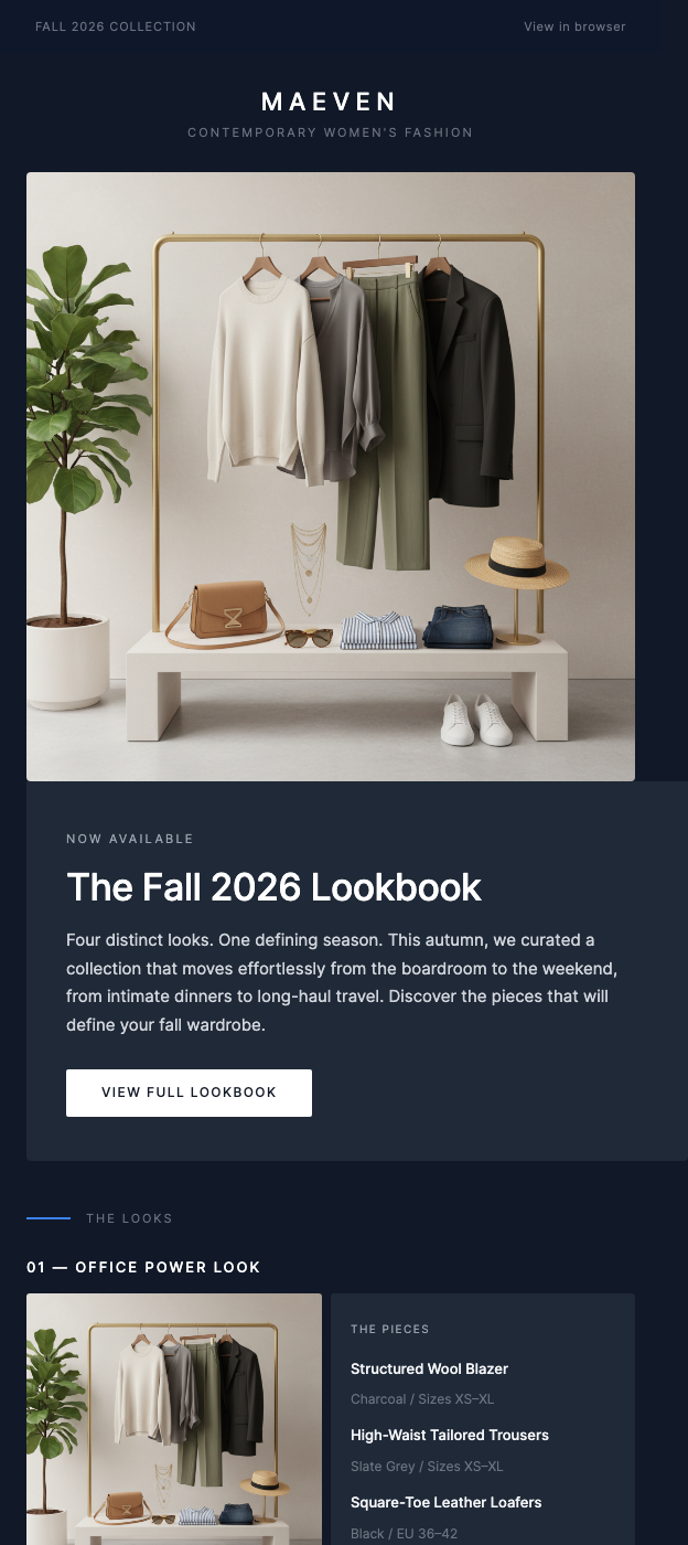 Seasonal Lookbook Drop