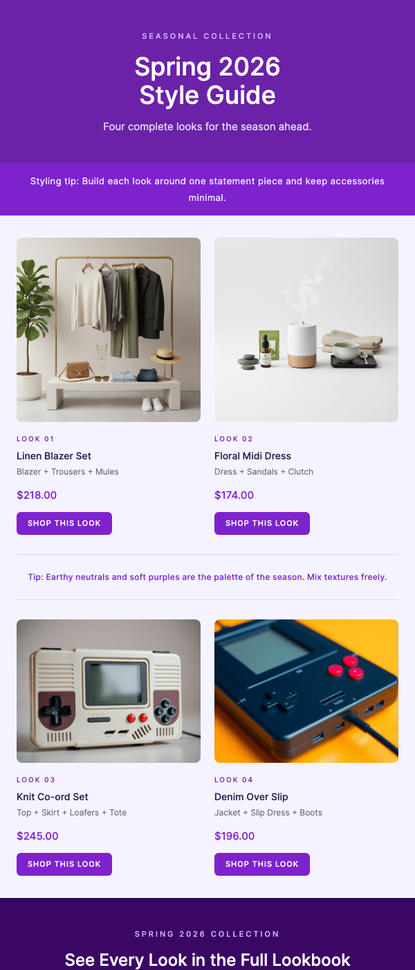 Seasonal Lookbook – Outfit Inspiration for Spring