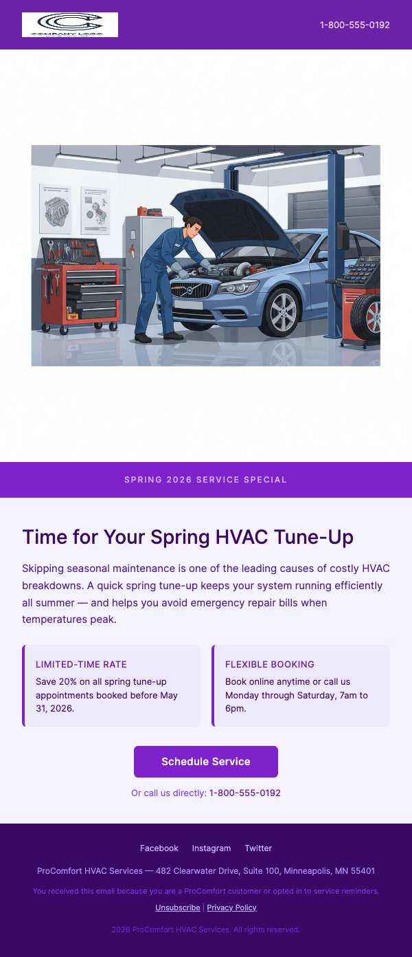 Seasonal Maintenance Reminder – Don't Miss It