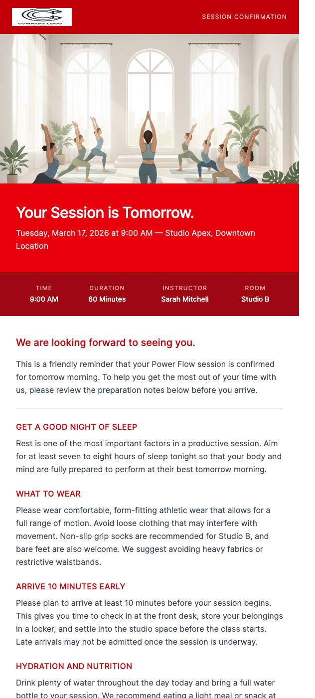 Session Reminder – Get Ready to Shine