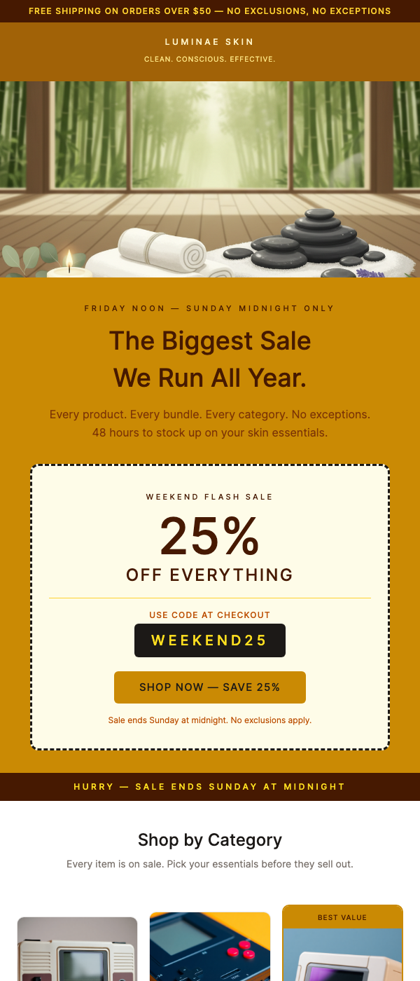 Small Business Weekend Flash Sale