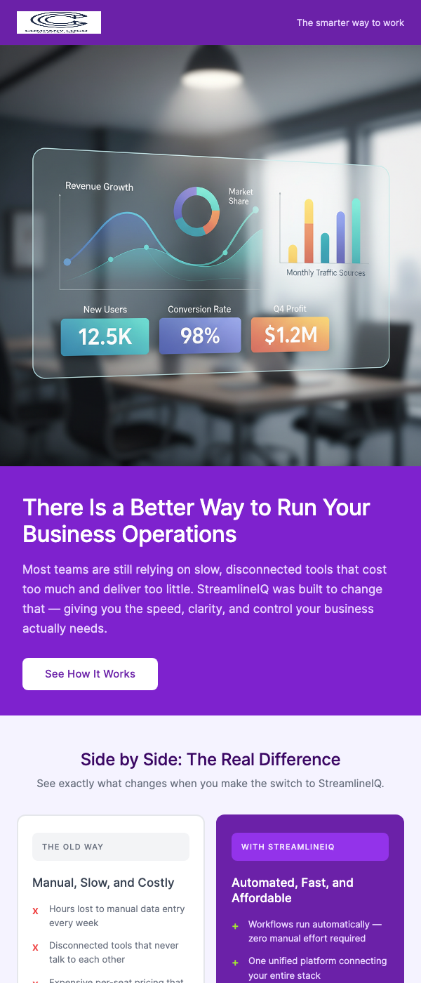Two-Column Feature Comparison – Why We're Different