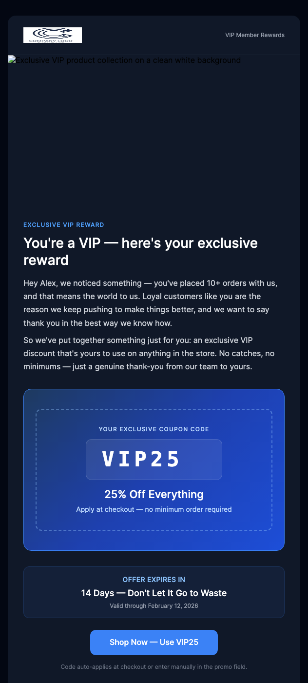 VIP Customer Reward