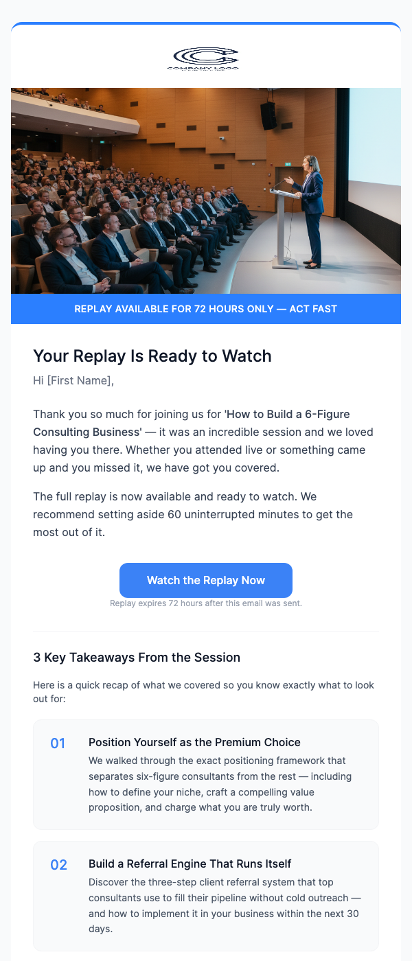 Webinar Replay Available