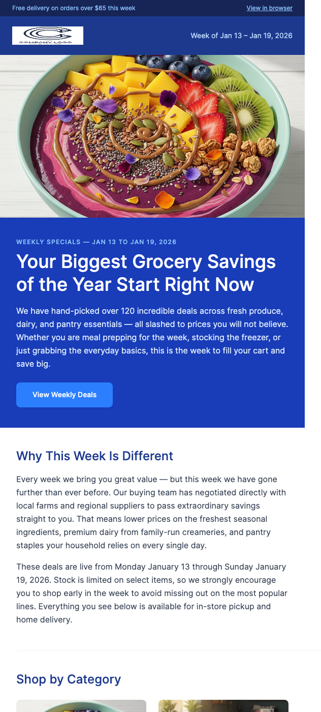 Weekly Deals – Fresh Produce 30% Off