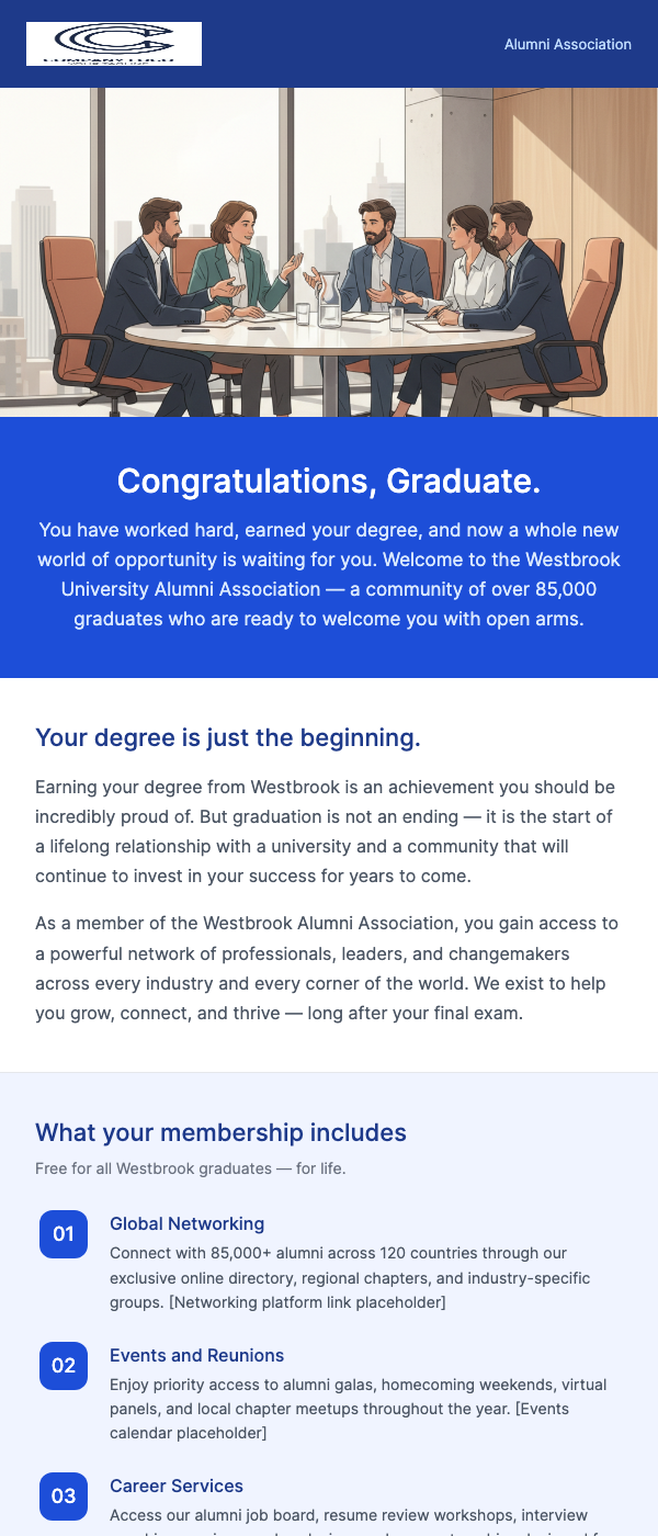 Welcome Back – Join the Alumni Association