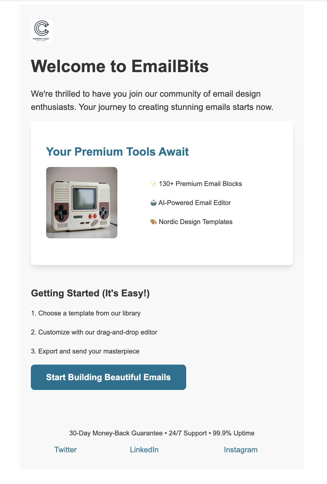 Welcome to EmailBits - Your Email Design Journey Starts Here!