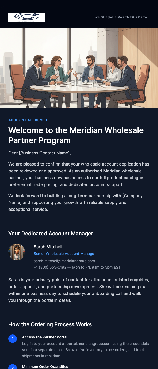 Welcome to Our Wholesale Program