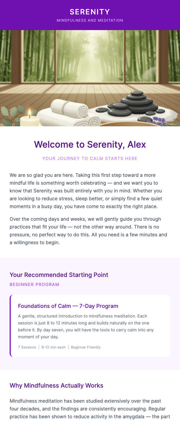 Welcome to Your Mindfulness Journey