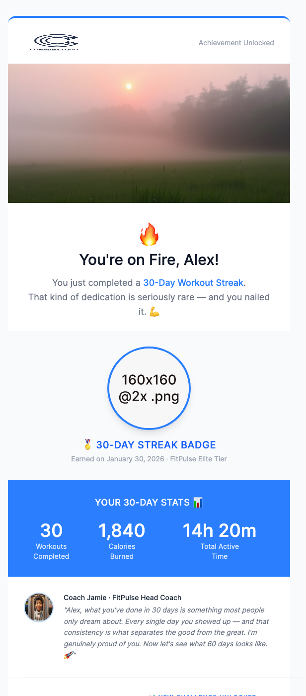 Workout Streak Achievement