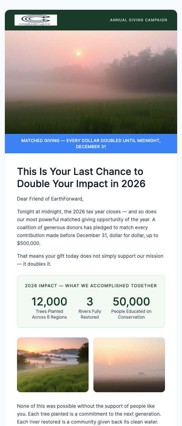 Year-End Giving Appeal