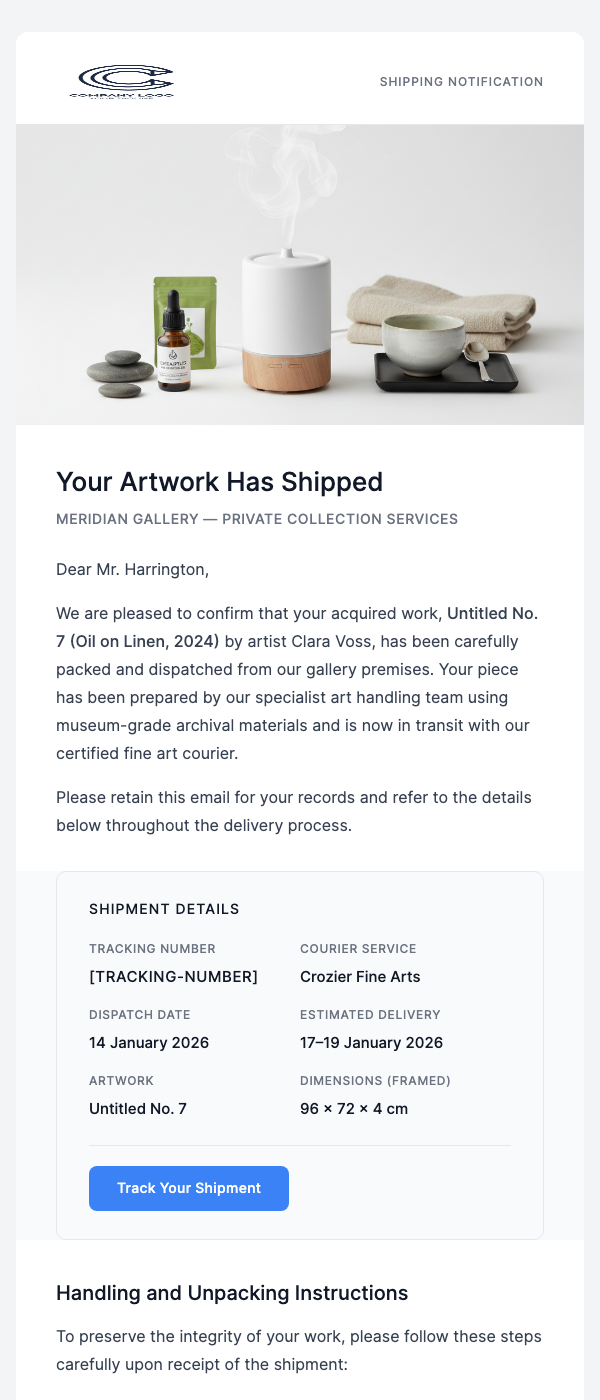 Your Artwork Has Shipped – Handling & Installation Guide