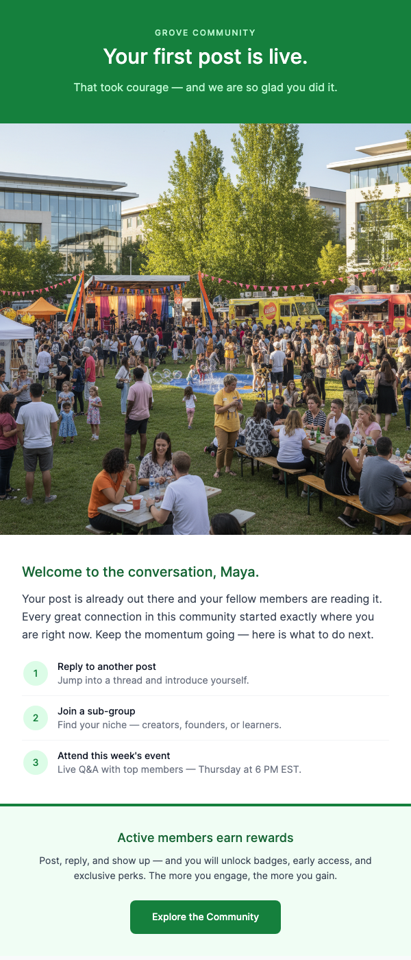 Your First Post – Thanks for Breaking the Ice